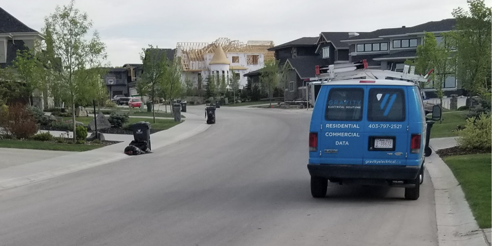 Professional service vehicle - Gravity team ready to serve