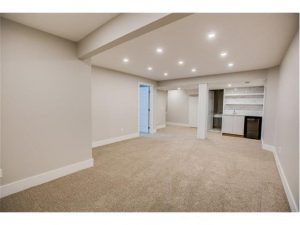 Gravity Electrical Calgary basement with lighting