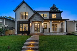 Gravity Electrical Calgary home with outdoor lighting
